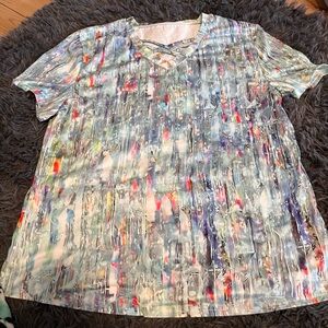Colorful Abstract Women's Blouse